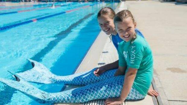 The study found the mermaid fin hindered a child's ability to swim by 70 per cent while the tail reduced it by 60 per cent. Photo: Supplied