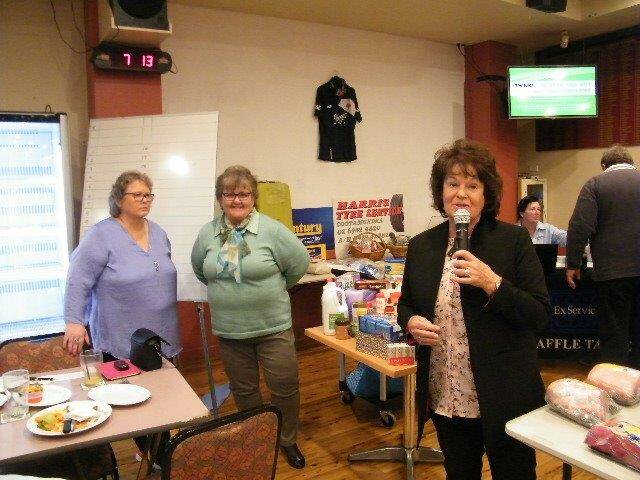 MEGA RAFFLE: Gloria Schultz (R) with some local ladies on Friday night's fundraiser at the Cootamundra Ex-Services club. These women have been putting together hampers from the donations and money raised for drought affected farmers. Picture: supplied