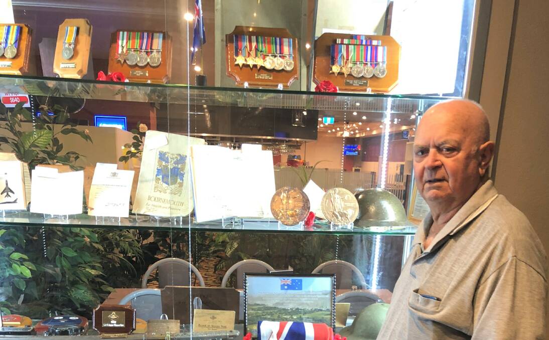 Cootamundra RSL sub-branch vice president Jim Galloway is an ex-Army duck driver and shared his memories of the war as a child. Picture: Kellie Hancock