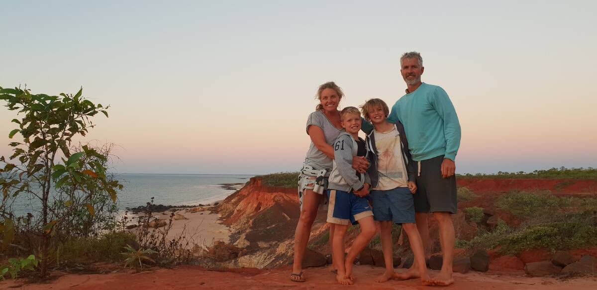 The writer and her family at Cape Leveque, WA. The writer and her family at Cape Leveque, WA.