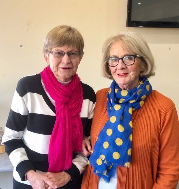 PLAYERS: Julie Moon with Cootamundra bridge stalwart Joan Adams. The club will hold its annual general meeting from 6pm on November 11. Picture: SUPPLIED