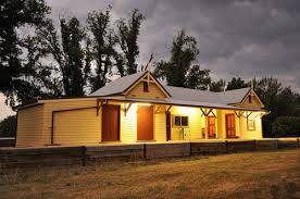 The Gundagai railway station was lovingly restored by a local group in the 1990s and is the longest timber station in NSW.