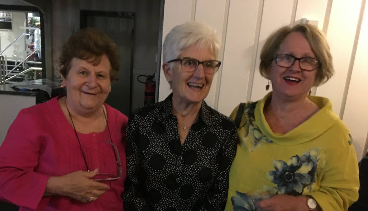 reunion #4: At the District Hospital Nurses Reunion, Christine McDonald, Patricia Hogan (nee Bullman) and Sue Salmon (nee Brooke).