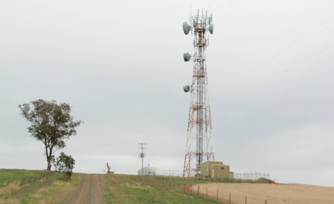 The Ryan's Hill Tower that provides a Telstra signal too weak to pick up in village homes.