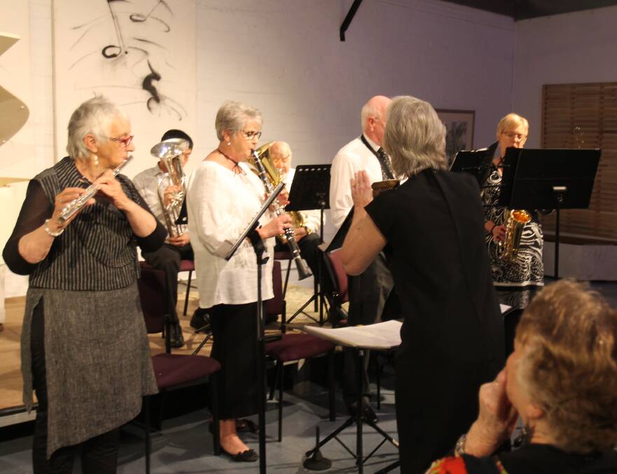 The Cootamundra Concert Band, conducted by Alison Patterson.