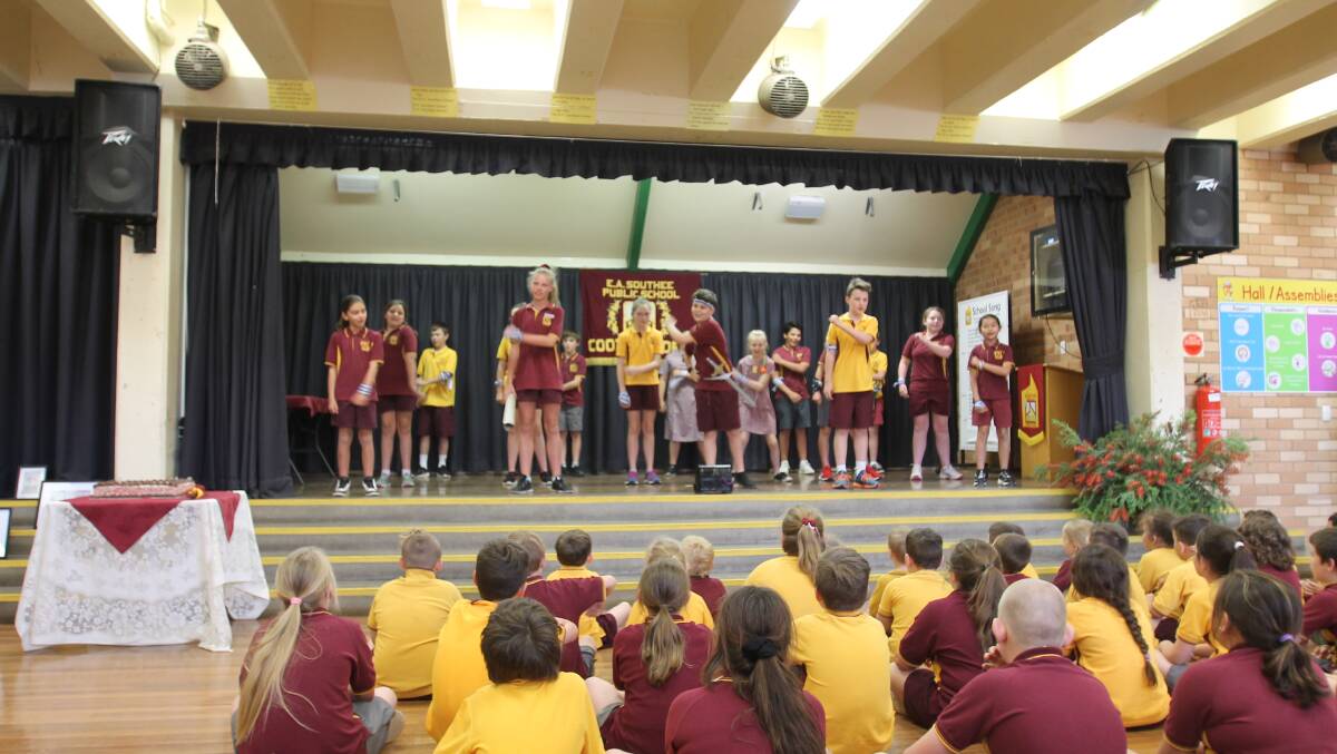 A pirate presentation at E A Southee special assembly on Friday - minus wooden legs and parrots.