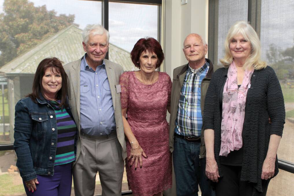 Former Cootamundra residents Judy and Bob Loiterton, Toowoomba, with Judy Noble, Sunshine Coast, and Ken and Annette Lucas, Victoria. 