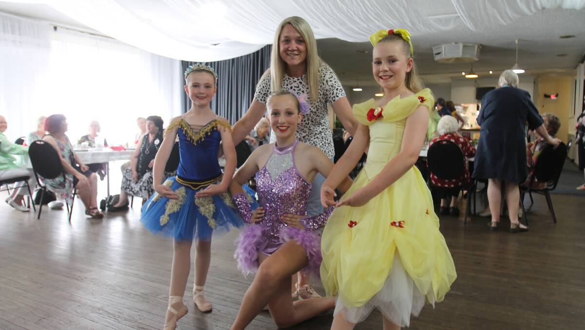 Superb entertainment was provided by three dancing proteges of Christine Wishart, Caitlin Collins, Bella Carr and Lucy Paterson.