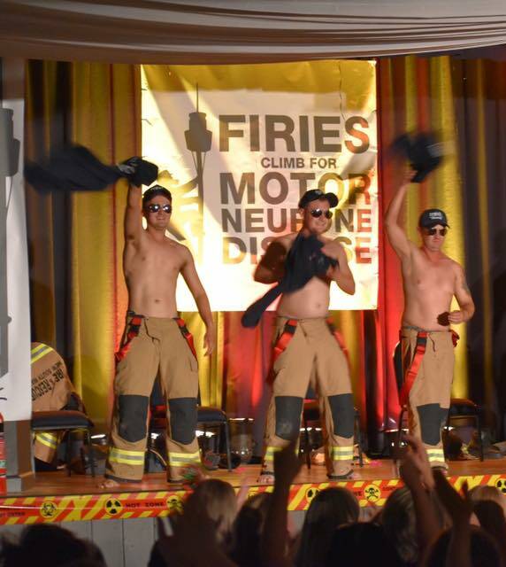 'Roof lifted' at Ex-Services after firies go the full Monty