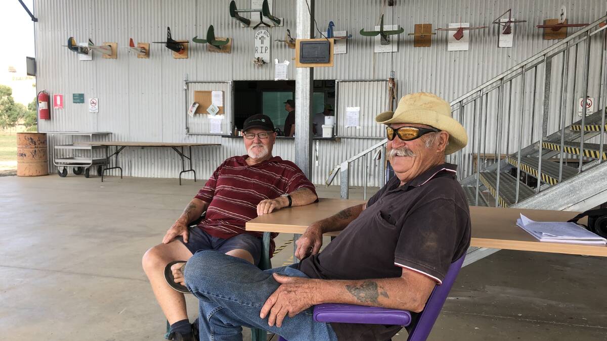 Paul Pringle (left), of Jindabyne, and Daryl Watson, of Cootamundra Aeromodellers Association, will be spectators as well as helping in the canteen.