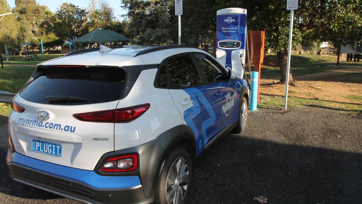 Jugiong charger: the NRMA is opening tourist routes for electric cars so their drivers can visit without having to worry too much about not being able to charge.