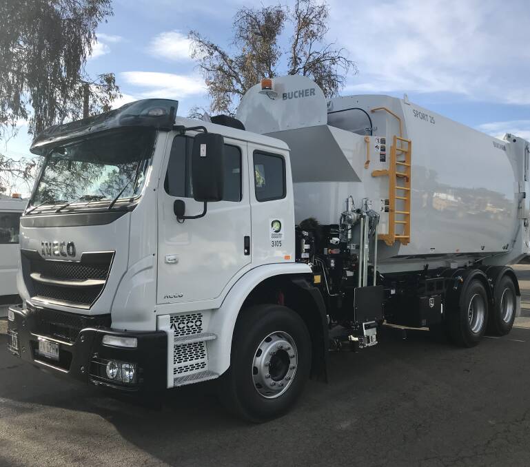 WELCOME: Elouera Association, whose employees with disabilities sort all recycling material by hand, hopes the new truck will reduce the amount of "red bin rubbish" put into yellow bins, especially rubbish in fine plastic bags. 