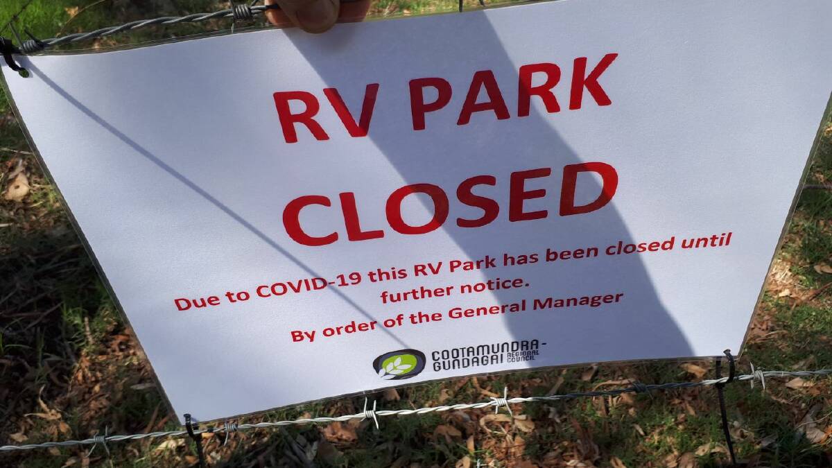 Council closes caravan parks and camp grounds