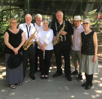 Community asset: Cootamundra Concert Band, pictured in November last year prior to a joint appearance with the Young Concert Band. Now "able to keep its administration and insurance simple".