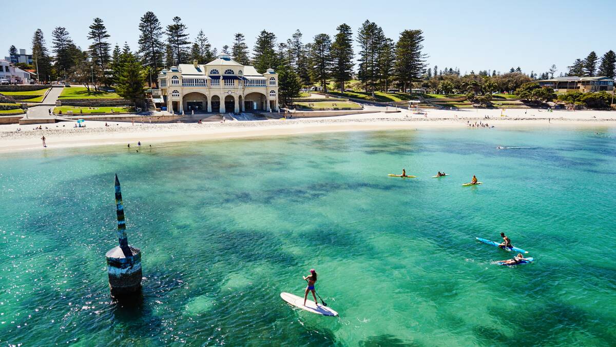 The iconic Cottesloe Beach is less than 30 minutes from the Perth CBD. Picture by Tourism Western Australia. The iconic Cottesloe Beach is less than 30 minutes from the Perth CBD. Picture by Tourism Western Australia.