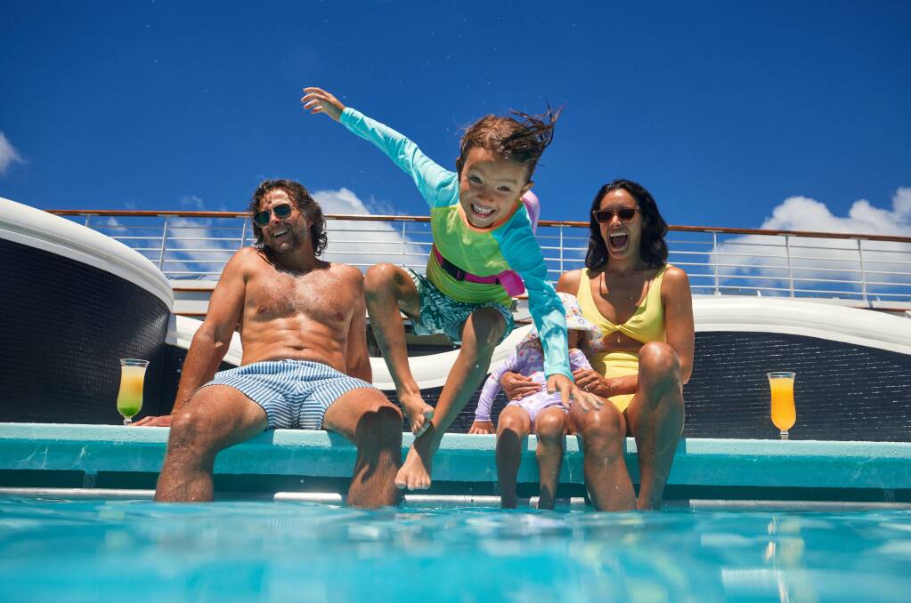 There's plenty of fun for the water babies in your family on a Carnival short cruise. Picture supplied There's plenty of fun for the water babies in your family on a Carnival short cruise. Picture supplied