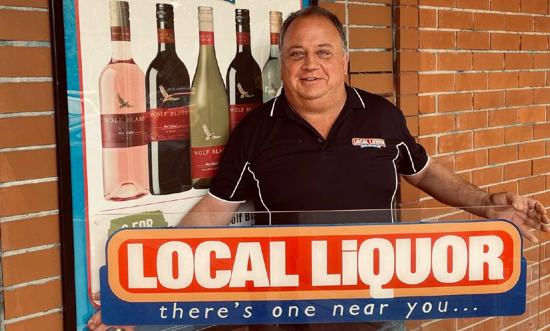 Strength in numbers: John Krnc, one of the founding members of Local Liquor, outside his Lyneham store.