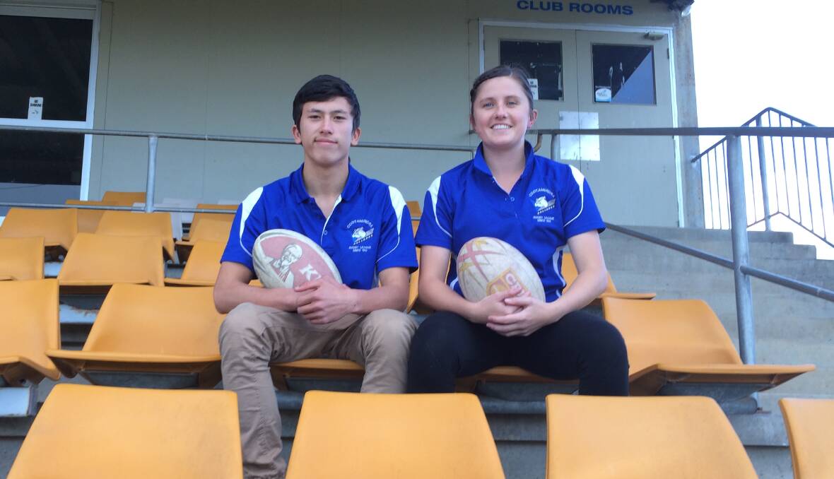 FINALS BOUND: Alex Wiggins (U16s) and Kristen Glanville (Bullettes) will pull on the blue and white in this weekend's elimination finals against South City and Gundagai. Picture: Lachlan Grey
