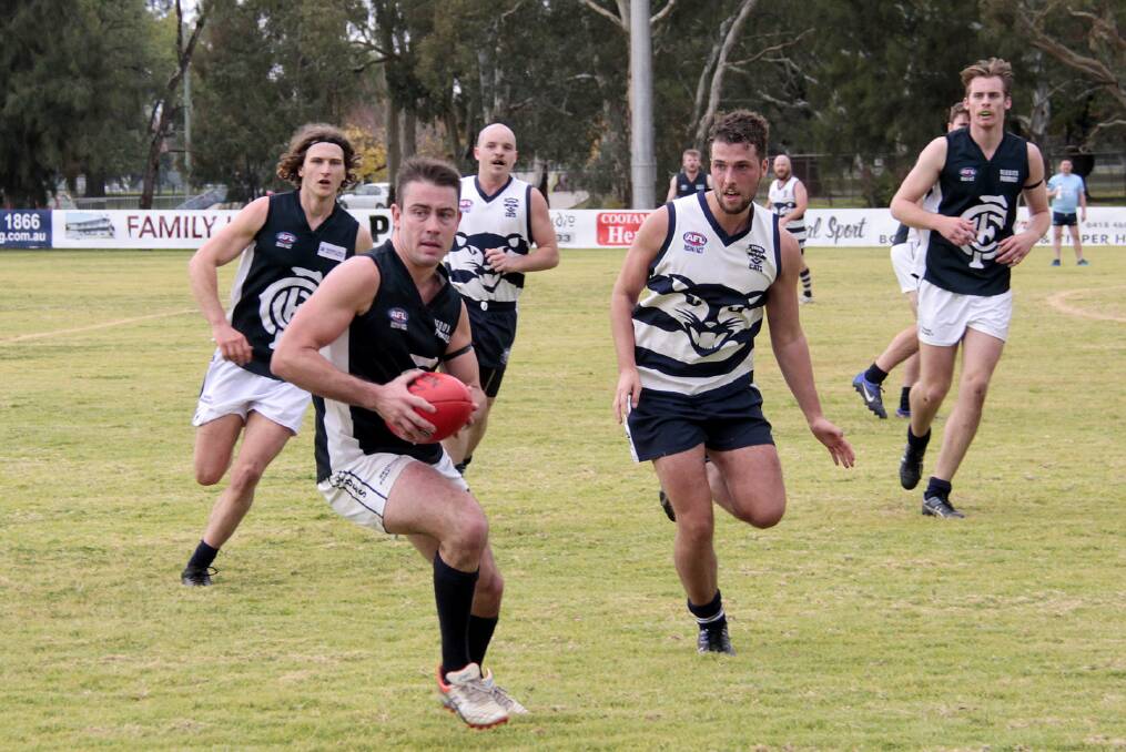 TRUE BLUE: Cootamundra recorded a strong home win against the Southern Cats. Picture: Kelly Manwaring. 