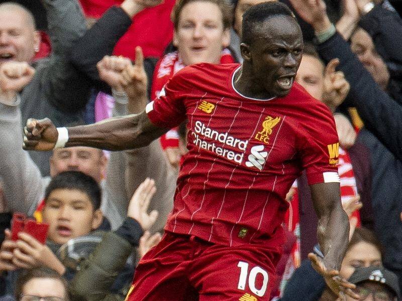 Liverpool's Sadio Mane scored against Bournemouth in their 22nd consecutive league home win.