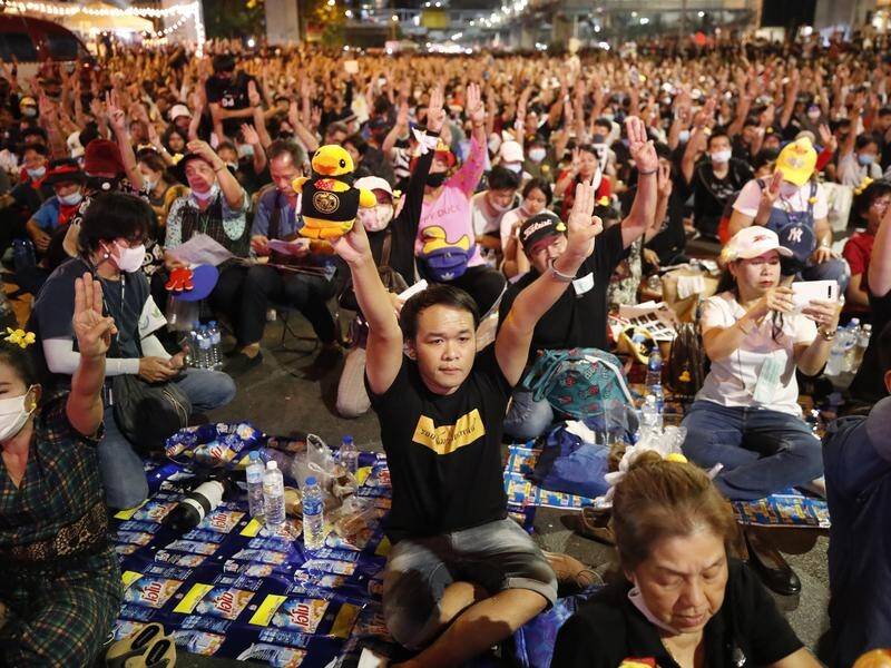 A rally has been held after Thailand's constitutional court exonerated PM Prayuth Chan-ocha.