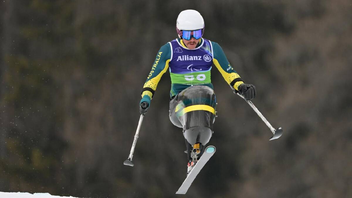 Australian alpine skier Josh Hanlon was pleased to complete the course after two DNFs at Cortina. (HANDOUT/SPORT THE LIBRARY)