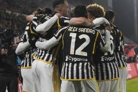 Juventus went top of Serie A after a 2-1 victory over Monza. (AP PHOTO)