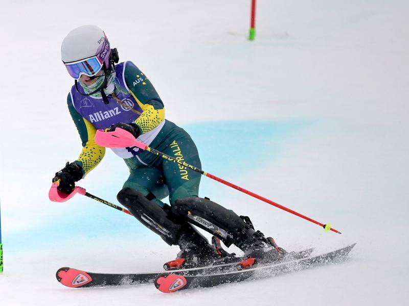Australia's Georgia Gunew capped her Paralympics debut with 11th-place in the slalom event. Photo: HANDOUT/SPORT THE LIBRARY