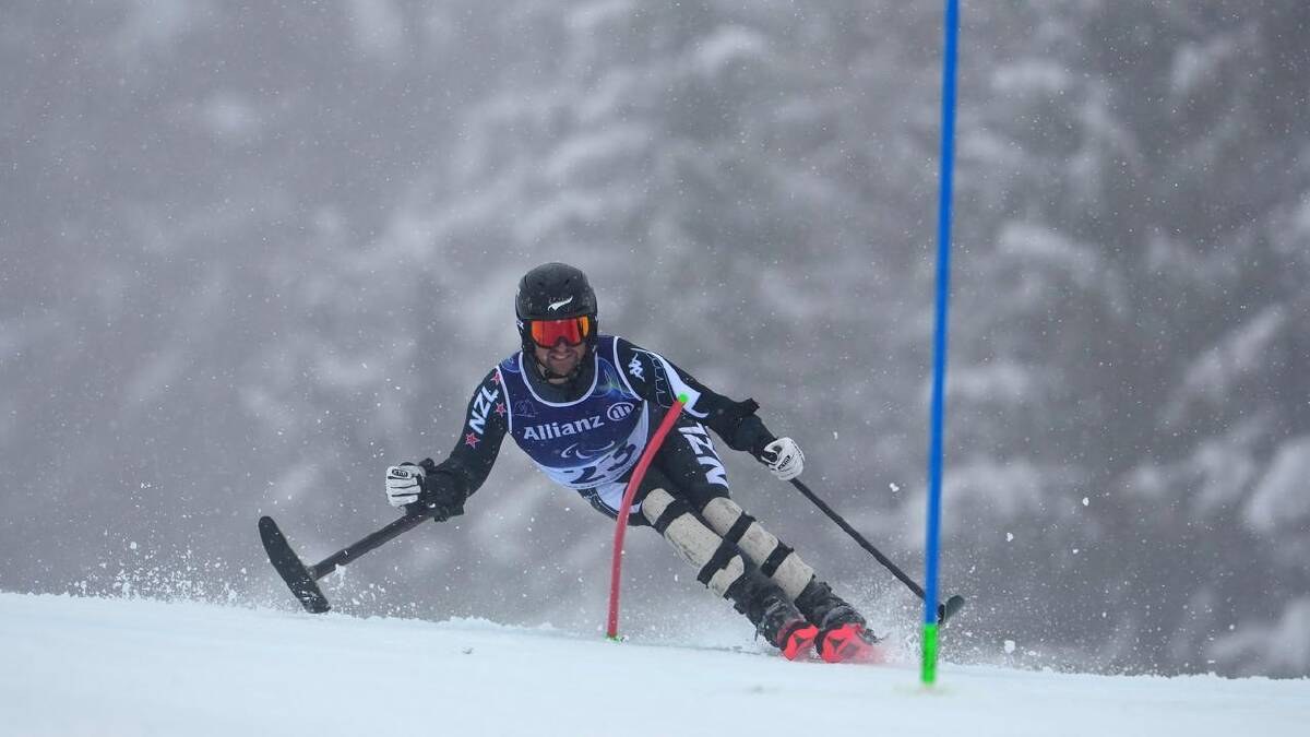 Adam Hall was one of just two Kiwi athletes at the Winter Games in Italy. (AP PHOTO)