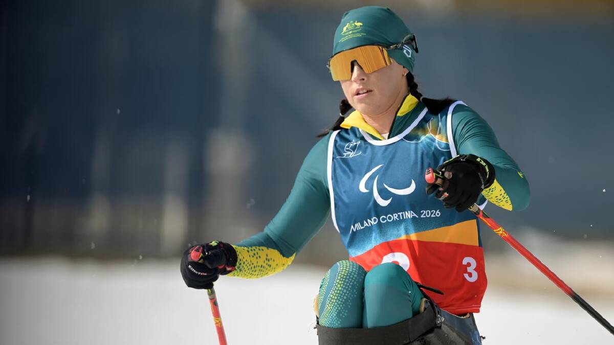 Australian para-skier Lauren Parker finished 10th in the women's 20km cross-country sitting race. (HANDOUT/SPORT THE LIBRARY)
