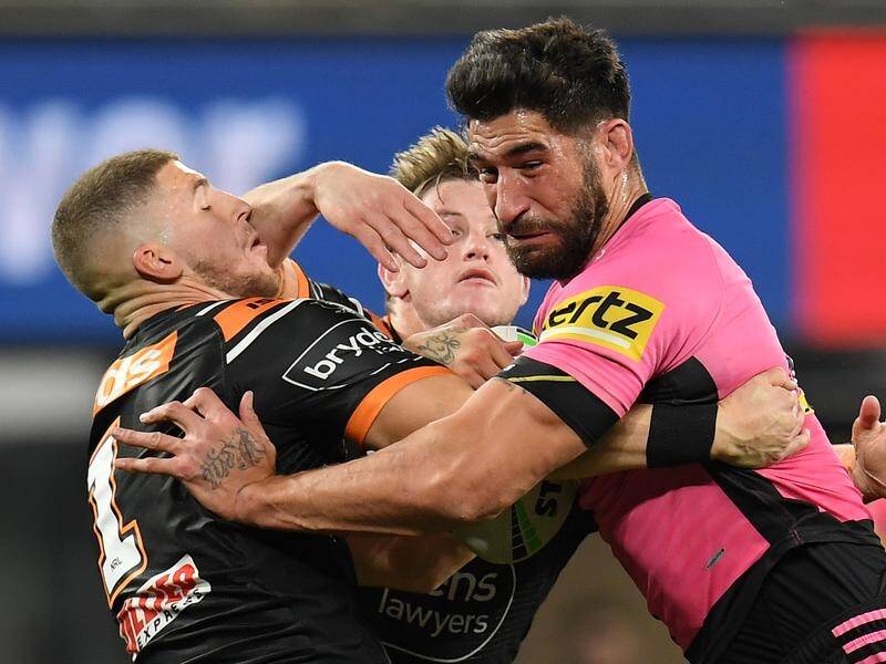 Penrith prop James Tamou will leave the Panthers for Wests Tigers at the end of this season.
