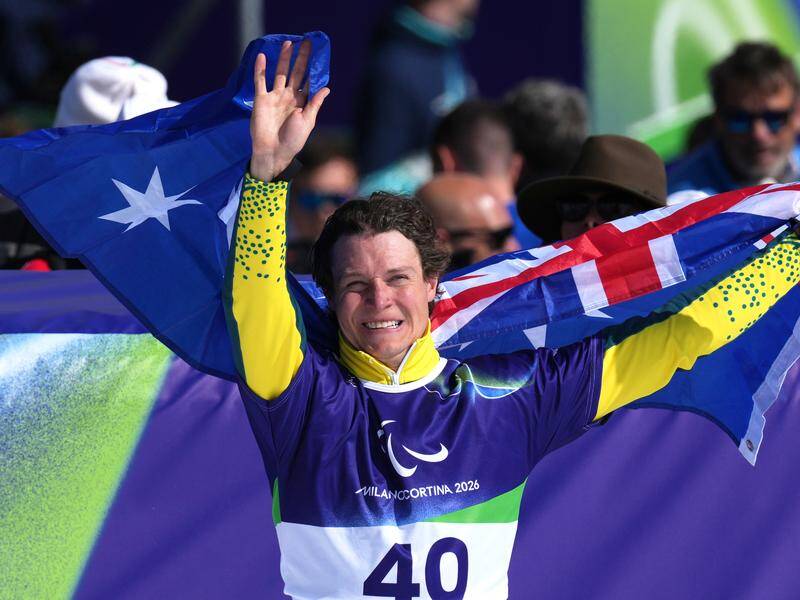 Ben Tudhope won SB-LL2 snowboard cross silver and claimed slalom bronze for Australia's only medals. Photo: AP PHOTO Ben Tudhope won SB-LL2 snowboard cross silver and claimed slalom bronze for Australia's only medals. Photo: AP PHOTO