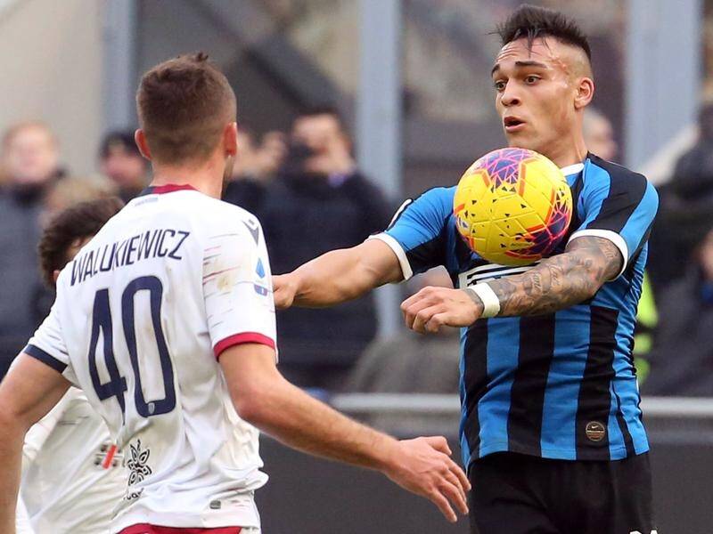 Second-place Inter Milan have been held to 1-1 home draw by Cagliari in the Italian Serie A.