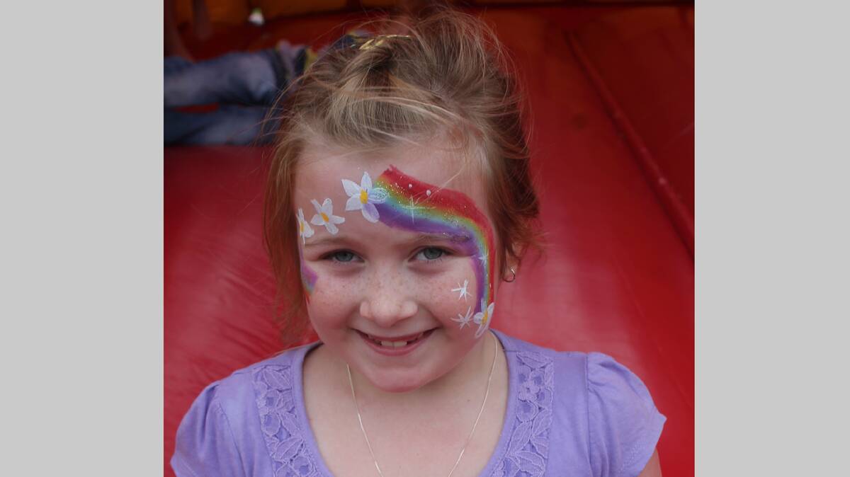  HAVING FUN: Belle Skillan was amongst the families who attended Saturday’s Tubby’s Ride. The face painting was a hit amongst the kids. 

Photo: Melinda Chambers 
