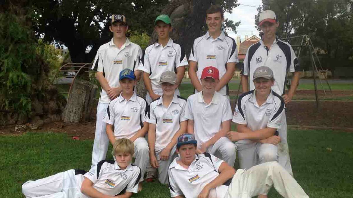  WINNING SIDE: The Coota-based Thunder side won Saturday’s Opens junior cricket grand final on Saturday (including, from left) Andrew Hennessey, Ryan Connell, James Howse and Matt Knagge (middle row) Alex Sutherland, Lachie Cook, Jeremey Lott and Zac Craw (front) Adam Johnston and Charlie Tucker. 

Photo: Contributed