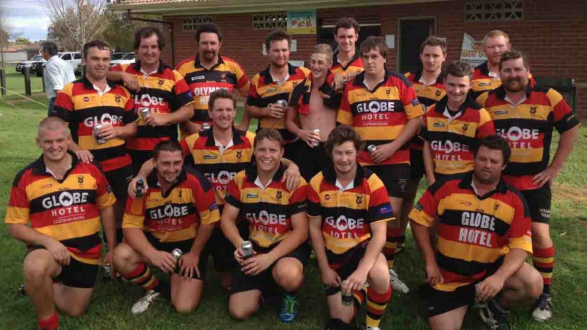 VICTORIOUS: The Cootamundra Tricolours were home crowd favourites at Country Club Oval on Saturday and did not disappoint their fans winning the Tens Tournament in a thrilling victory over CSU 19-17. 
Photo: Contributed  
