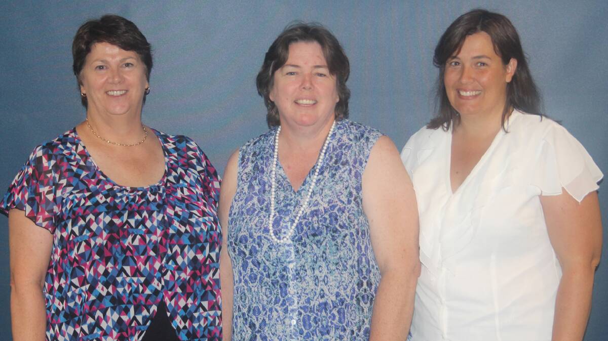 RECENT ADDITIONS: pictured (from left) are Clair Mitchell, Jane Chiffley and Erryn Marsae who have all started teaching at Sacred Heart Central School this year. 