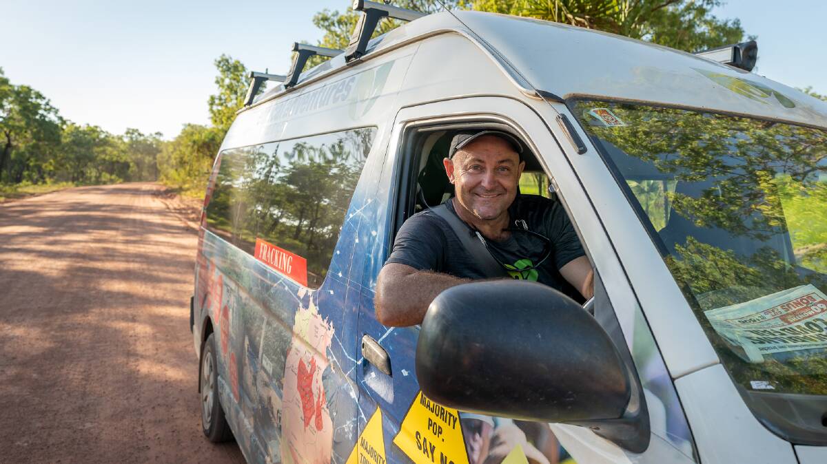 Rob Woods runs Ethical Adventures, which leads small-group tours in Litchfield National Park. Picture: Michael Turtle