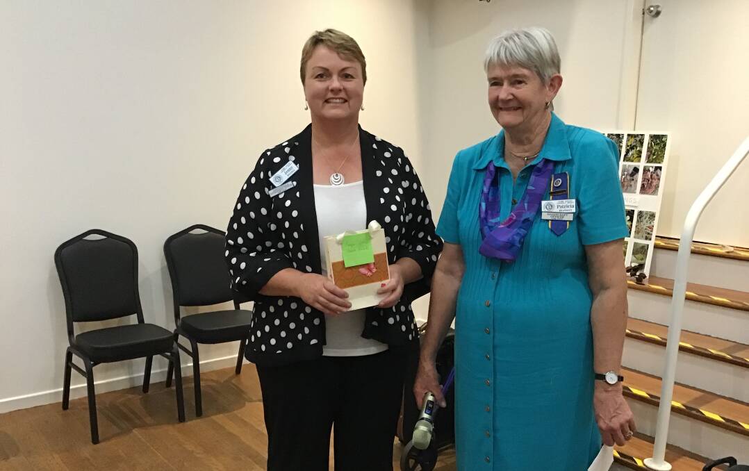 SUCCESS: Jenny Birtles won the handicraft bookmark section with Patricia Herbert, both of Eurongilly.


