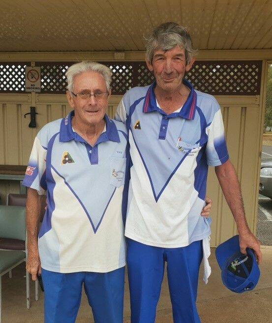 TOP PAIRING: Tony Curtis and Geoff Manwaring defeated Neil Blackett and Terry Smith to take take the Minor Pairs crown.
