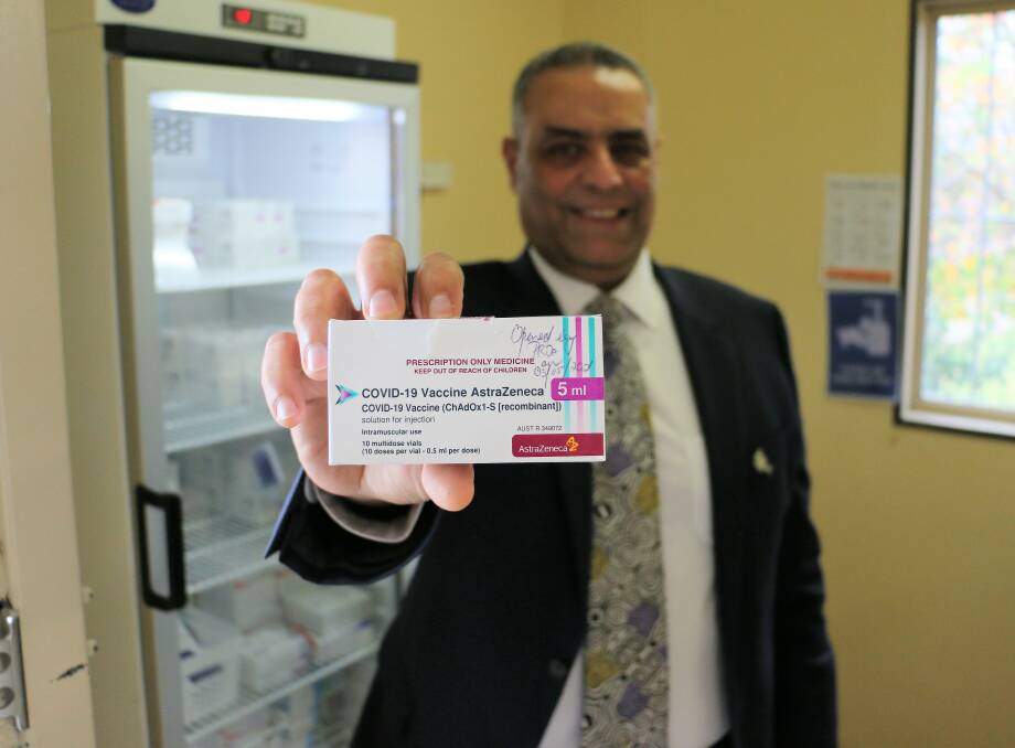 NEXT STEP: GP and Principal of the Wagga Vaccination Hub Associate Professor Ayman Shenouda is encouraging everyone who is eligible to be vaccinated to book an appointment. Picture: Jessica McLaughlin