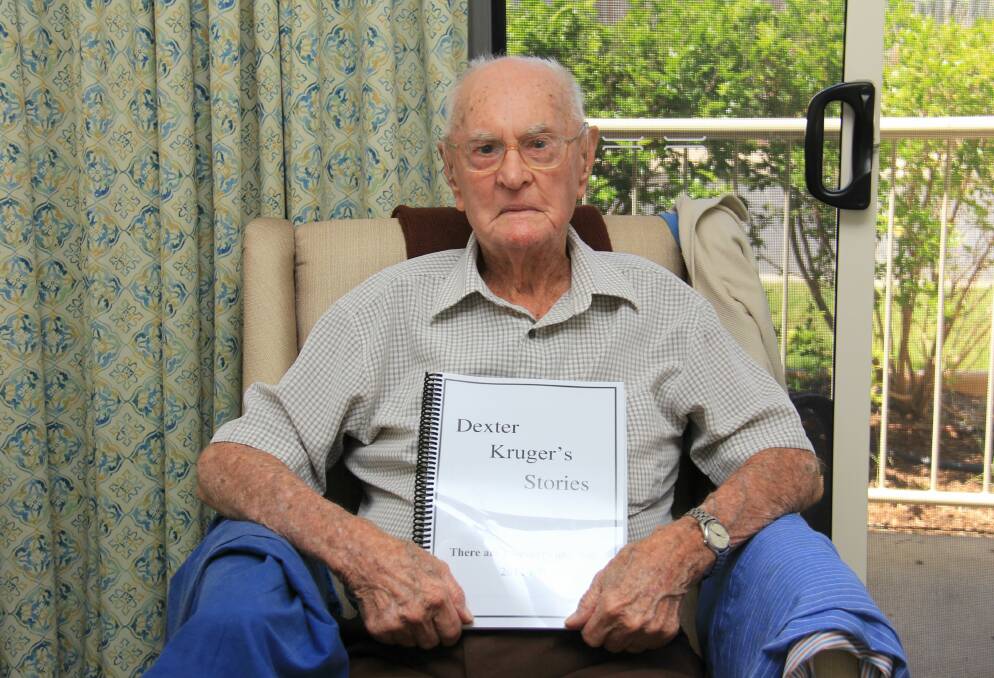 Dexter Kruger, pictured when he was 108 years old. Picture: Lucy Kinbacher