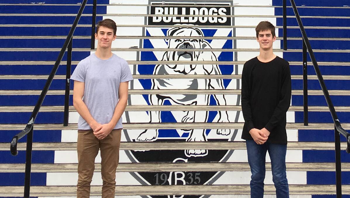 STEPPING UP: Brothers Zac and Ben Rumble have signed to Canterbury Bulldogs development teams. Photo: Contributed