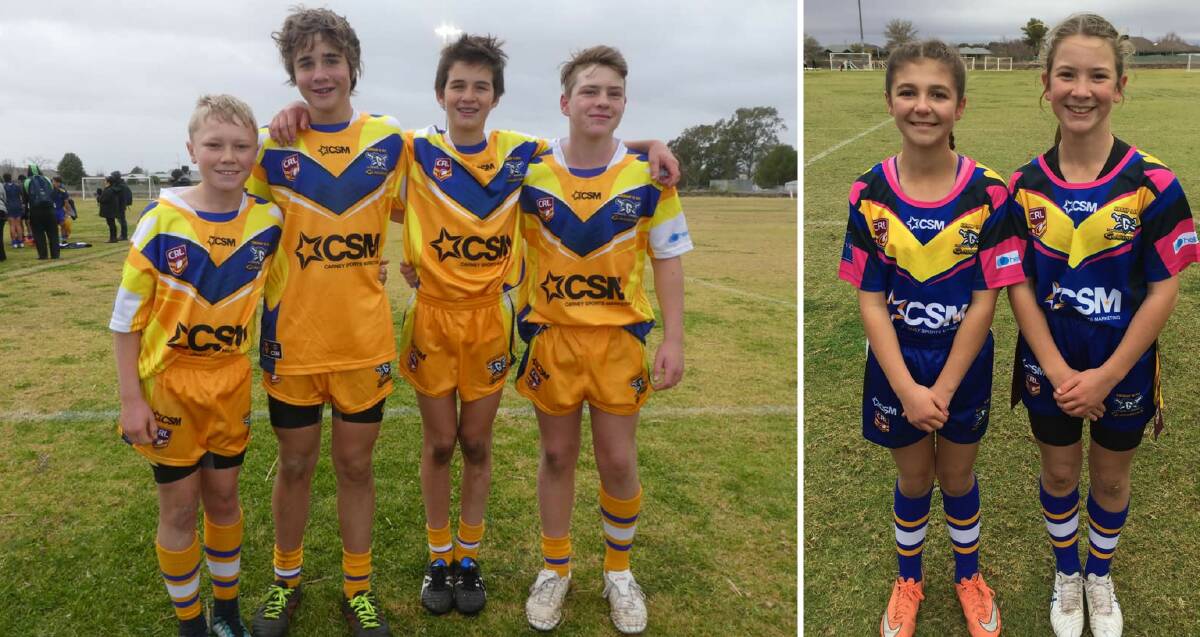 REPRESENTATIVES: James Paterson, Jake Blackney, Toby Rumble, Sam Gash, Lily Deep and Sasha Louttit played with Group Nine's junior representative teams in Griffith.