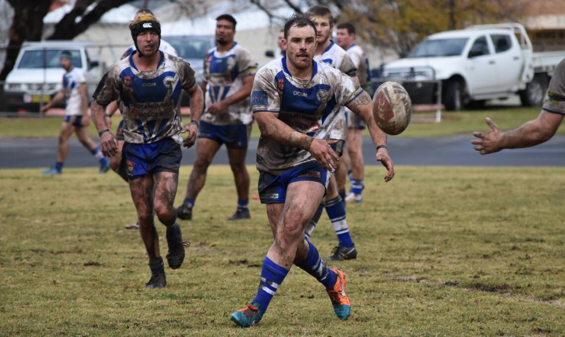 DEBUT: Jarrod Brackenhofer made his debut for the Cootamundra Bulldogs during the team's match against the Gundagai Tigers at Les Boyd Oval. Photo: Courtney Rees