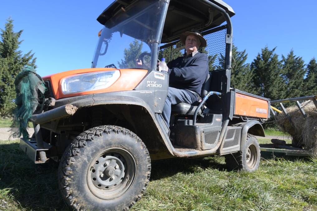 SAFETY STANDARDS: A quad bike rollover left grazier Graham Brown battered and with broken bones, but he says rollover bars are not the solution. Photo: JUDE KEOGH