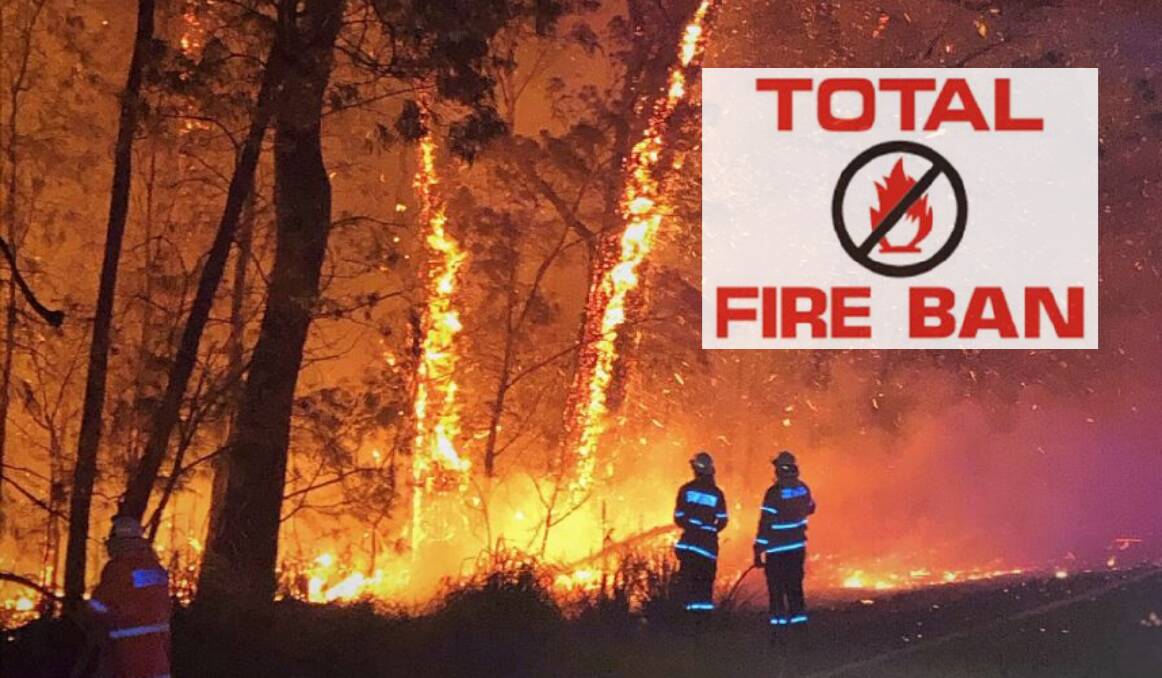 NO FIRES ALLOWED: There is a very high to severe fire danger risk and total fire ban in force for much of the region on Friday, January 10. Photo: FILE