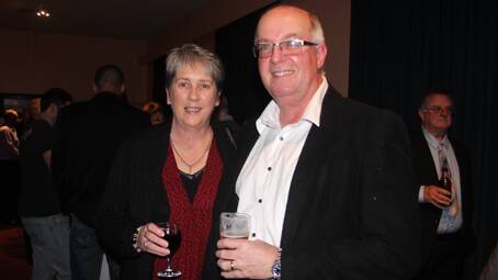 GREAT NIGHT: Helen and Steve Johnson had a great evening at Saturday night’s Cootamundra Business Awards. 
