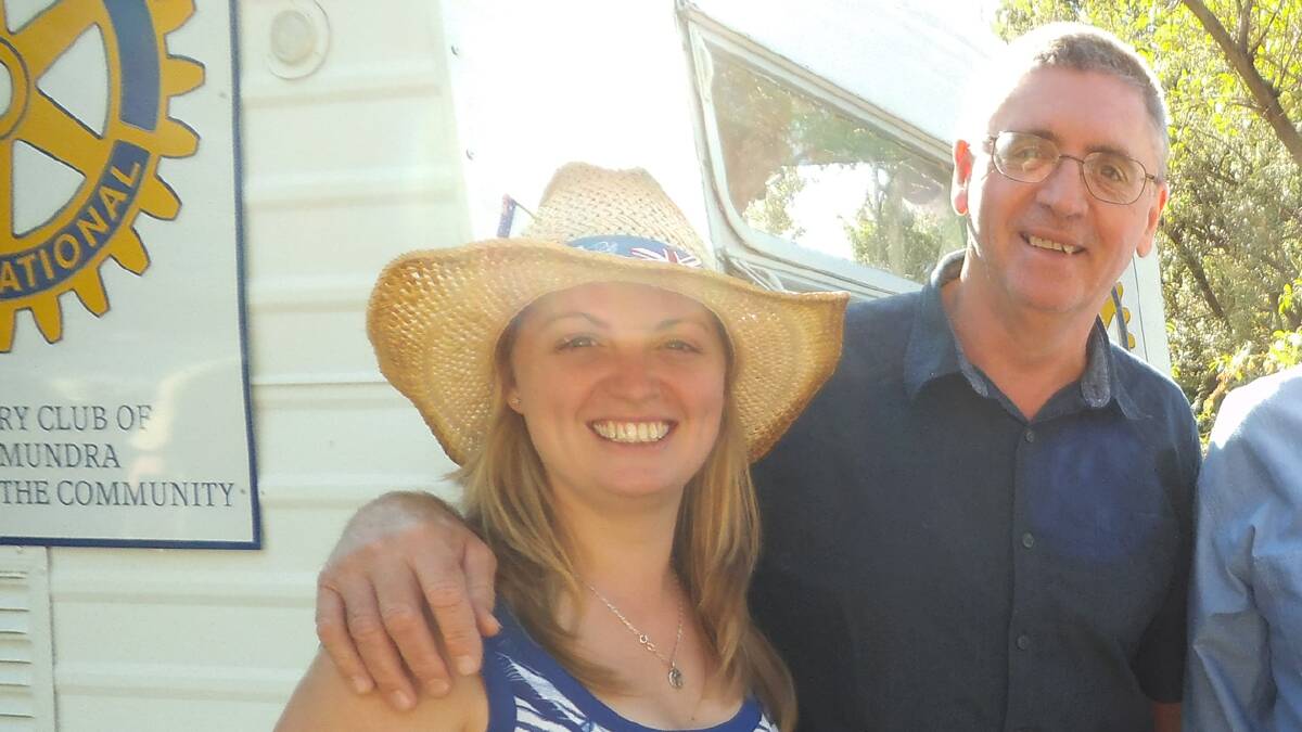 Geoff is pictured here with daughter Meggan at our Australian Day Celebration. 